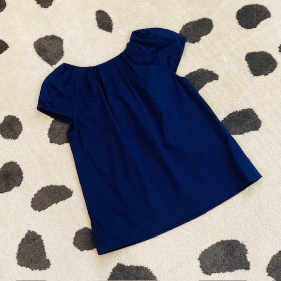 Kate Spade $228 Womens Small Blue Embellished Floral Applique Jewel Beaded Top - Picture 2 of 8